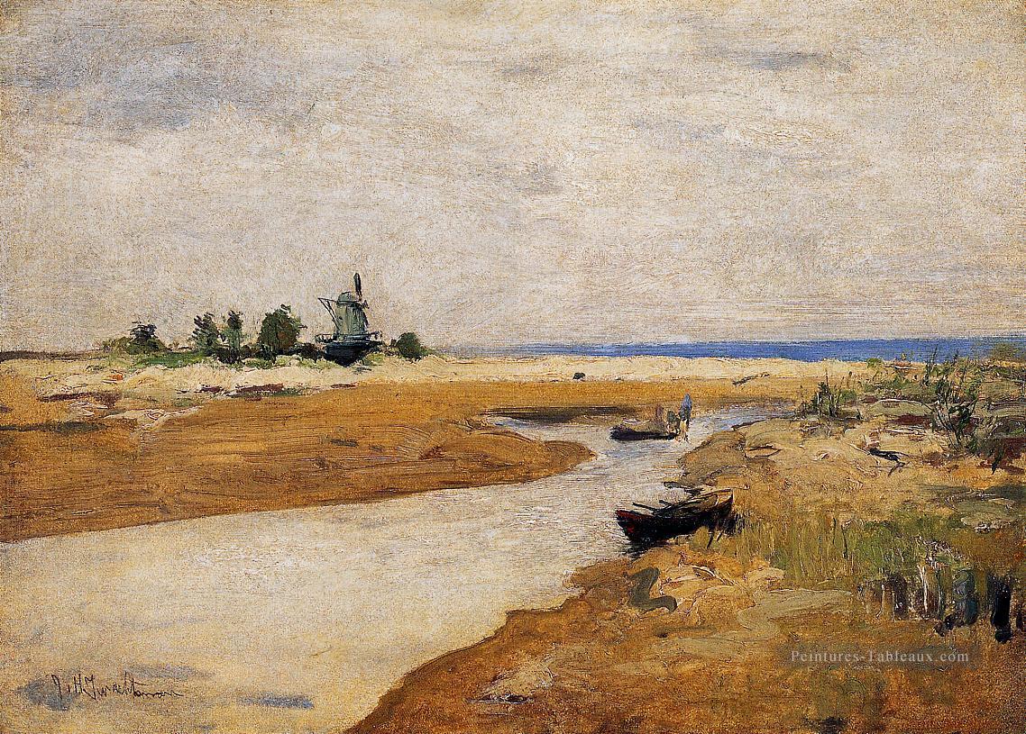 L’Inlet Impressionniste paysage John Henry Twachtman Peintures à l'huile